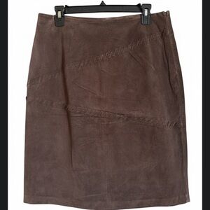 Sonoma Genuine Leather Brown Pencil Skirt. NWT